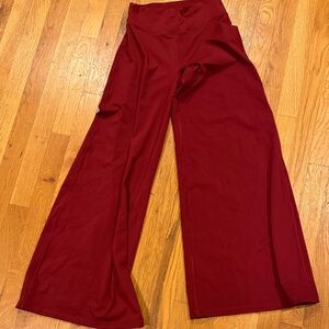 Darc Sport Burgundy Wide-Leg Women's Pants